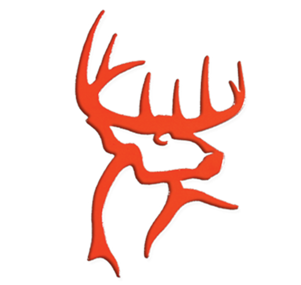 deer head logo orange