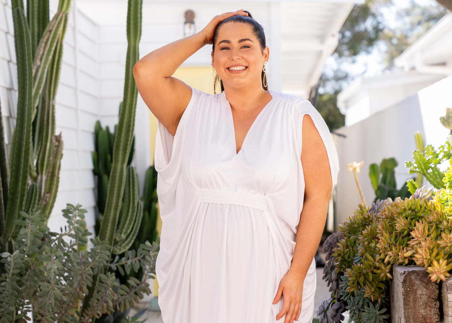 Plus size discount grecian dress