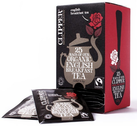 Clipper Tea Stand Box With 100 Assorted Fairtrade Enveloped Tea Bags With  Teabag Squeezer 