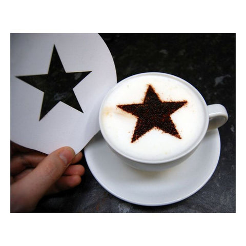Konsait coffee stencil, 15 Pieces latte art stencils for Coffee Decora —  CHIMIYA