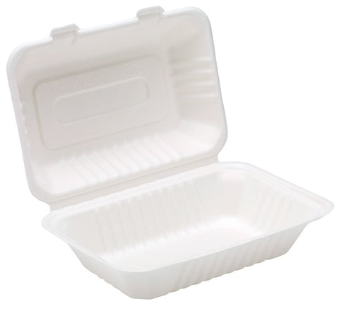 6x6x3 Eco-Friendly Disposable Takeout Box / Burger Box (500 Count)