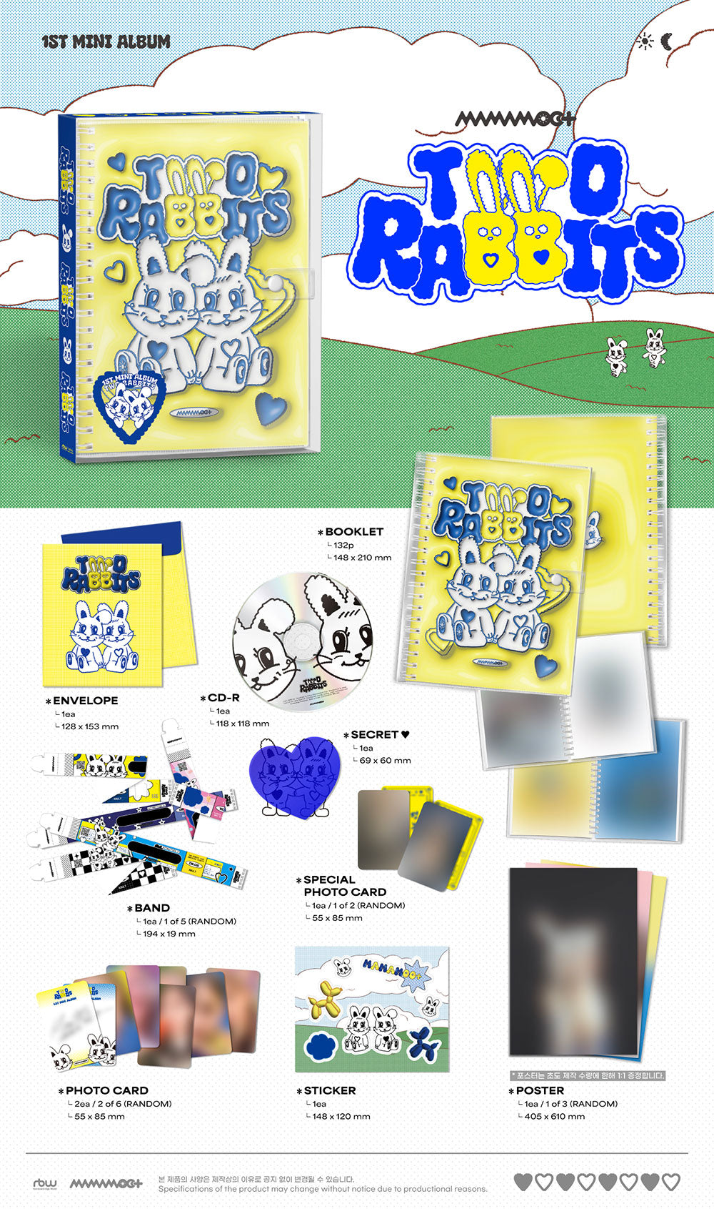 Details - MAMAMOO+ 1st Mini Album - TWO RABBITS