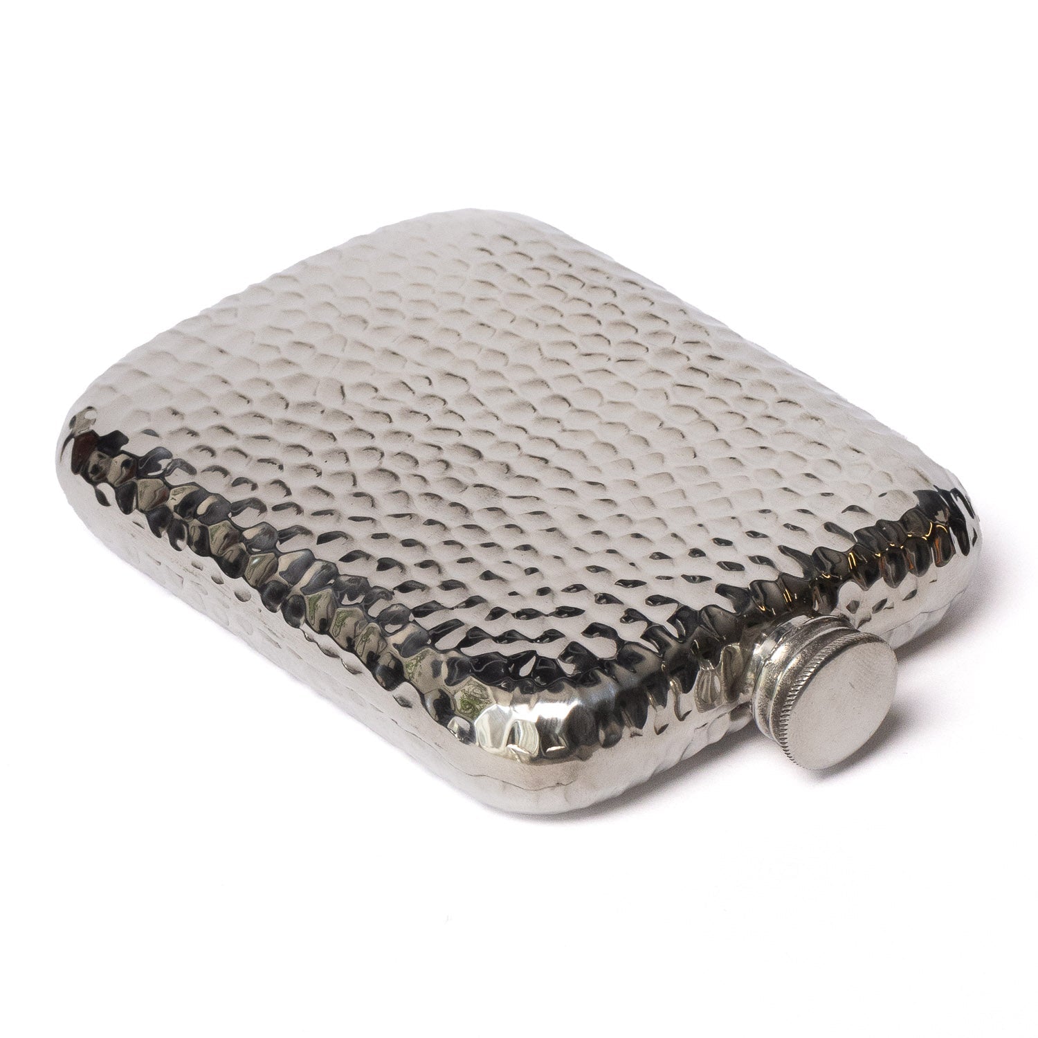 A.R. Wentworth 6oz Pocket Flask - Hammered Pewter