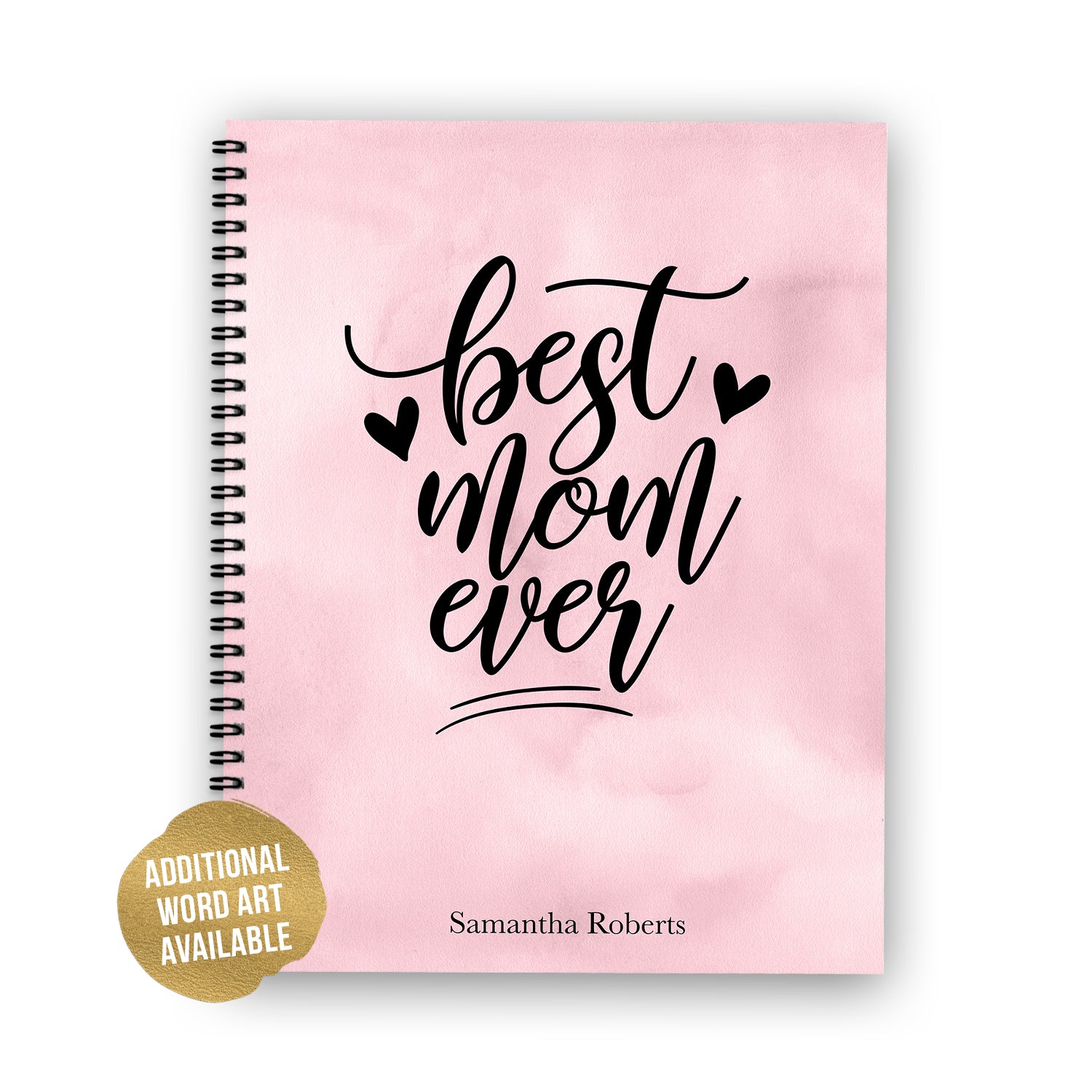 Mom Word Art Notebook