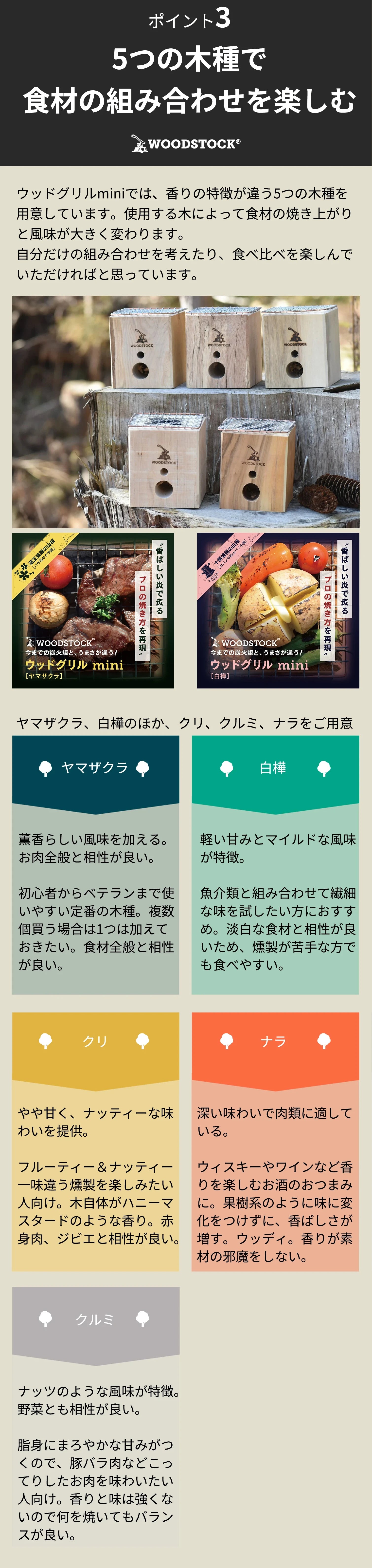 お庭でもキャンプでも本格薪火調理】ウッドグリルmini