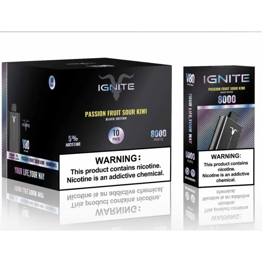 Caixa Ignite v80 8.000 Puffs Atacado - Caixa com 10 Unidades 2