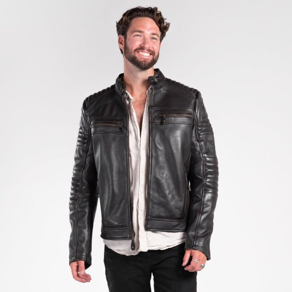 Wakefield Leather Motorcycle Jacket Merla Moto