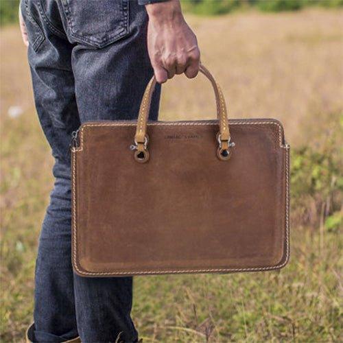 Cowhide Leather Protective Bag For Macbook Pro 15