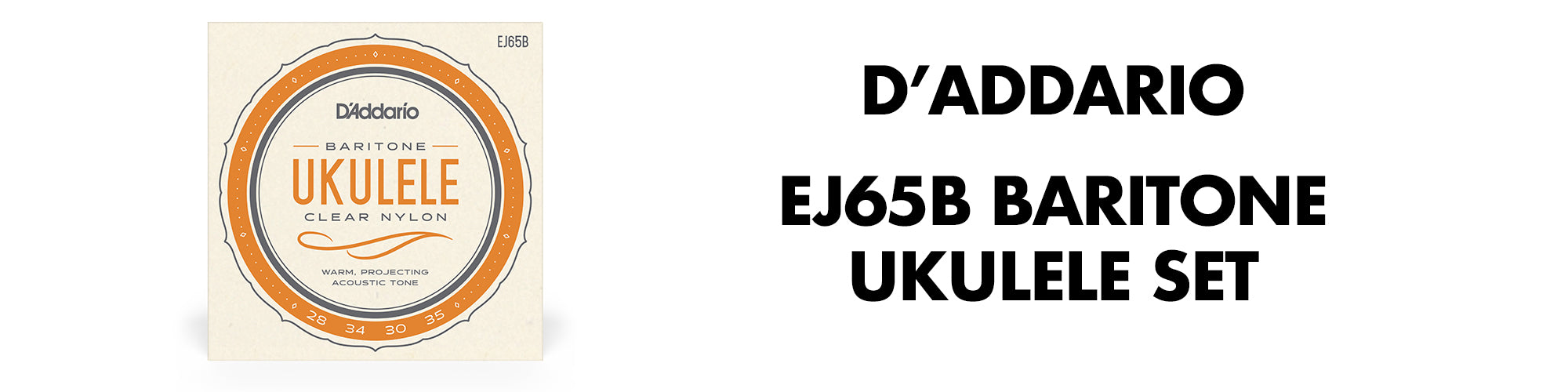 D'Addario EJ65B Baritone Ukulele Set