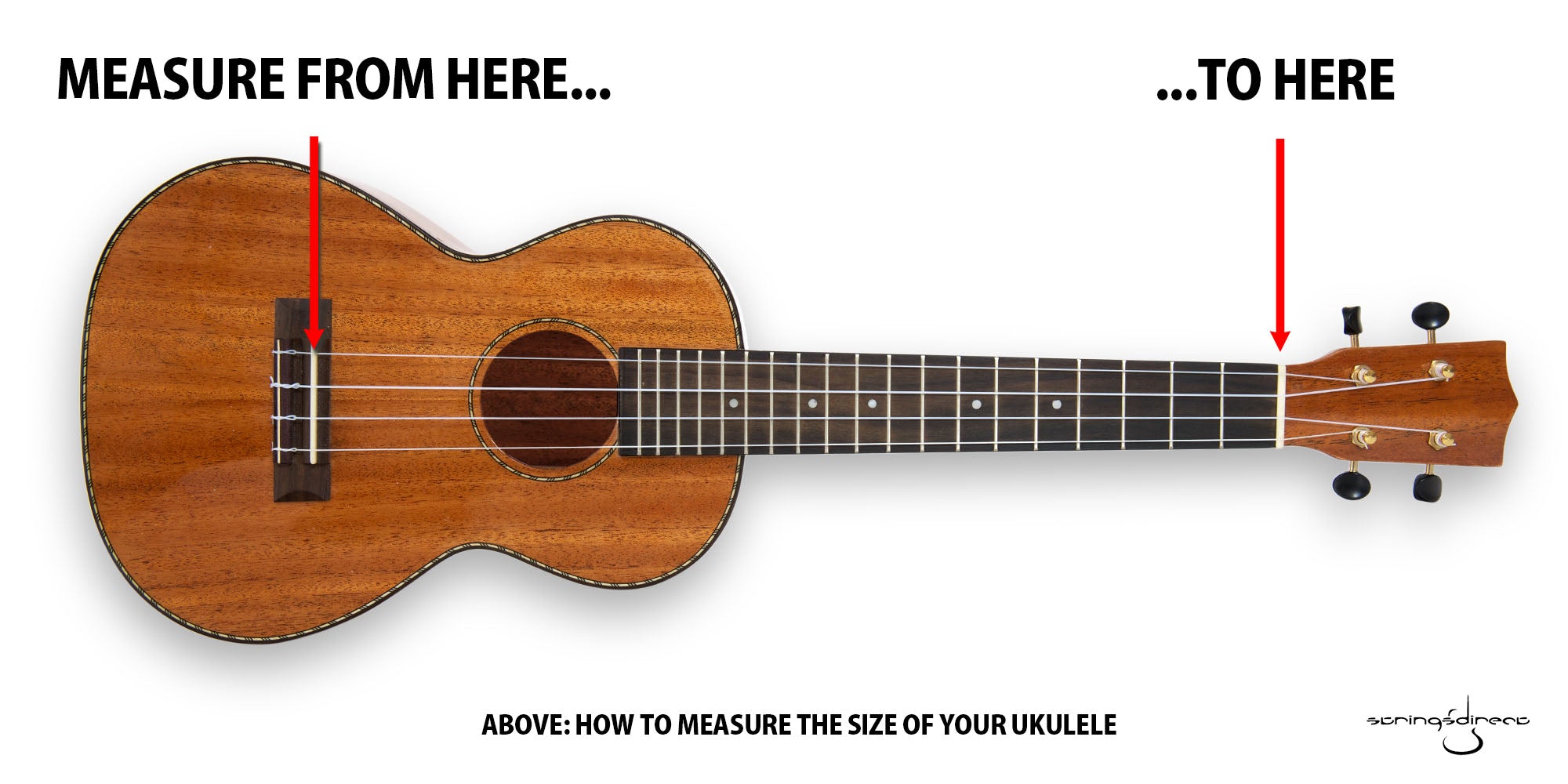 Ukulele Scale Length Guide - Where to measure to and from