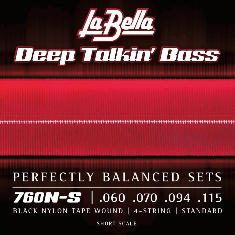 La Bella White Nylon Tapewound 50-135 5-String Bass Guitar Strings, Lo - Strings  Direct