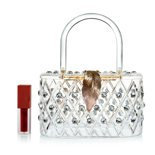 Custom Name Personalized Crystal Box Evening Clutch Bag – MILANBLOCKS