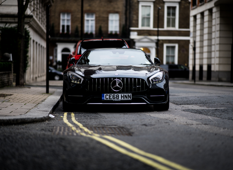 black mercedes