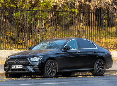 image of a black Mercedes