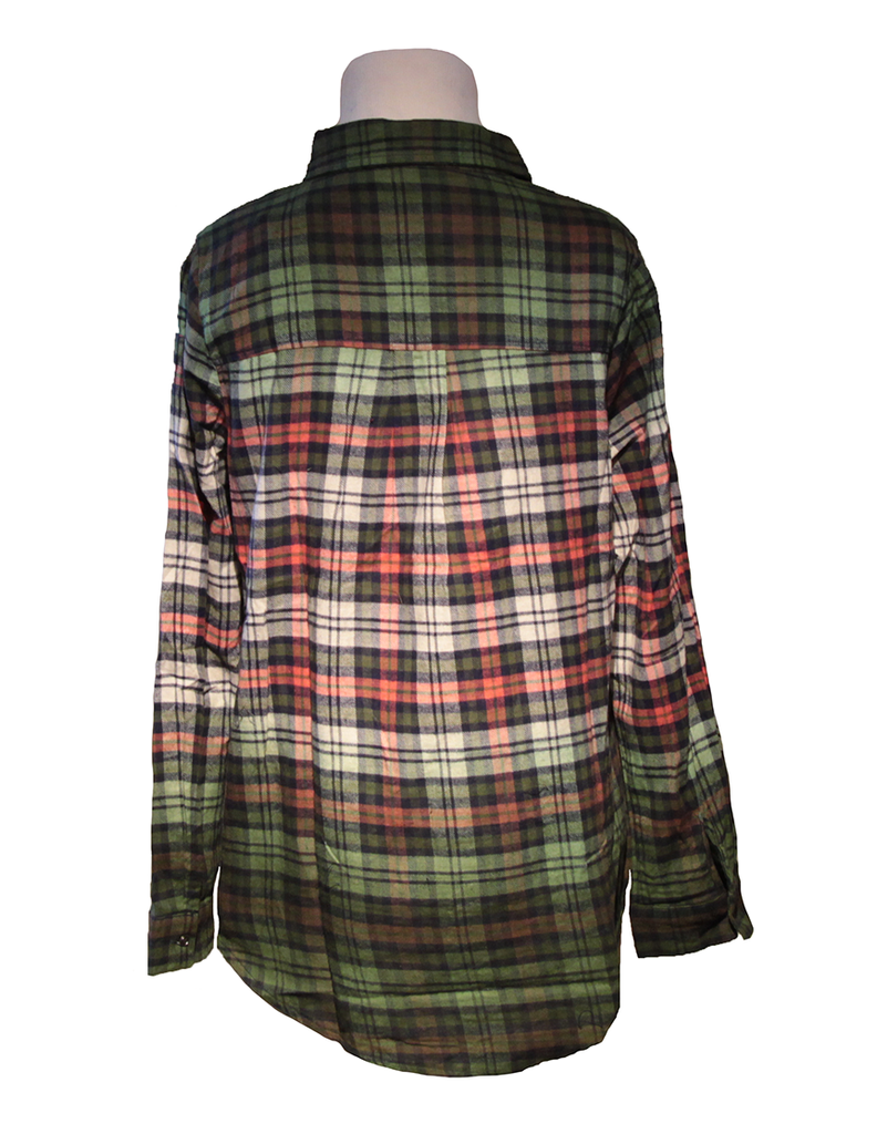 Ombre Plaid Women's Flannel Shirt | TheBeardedBee