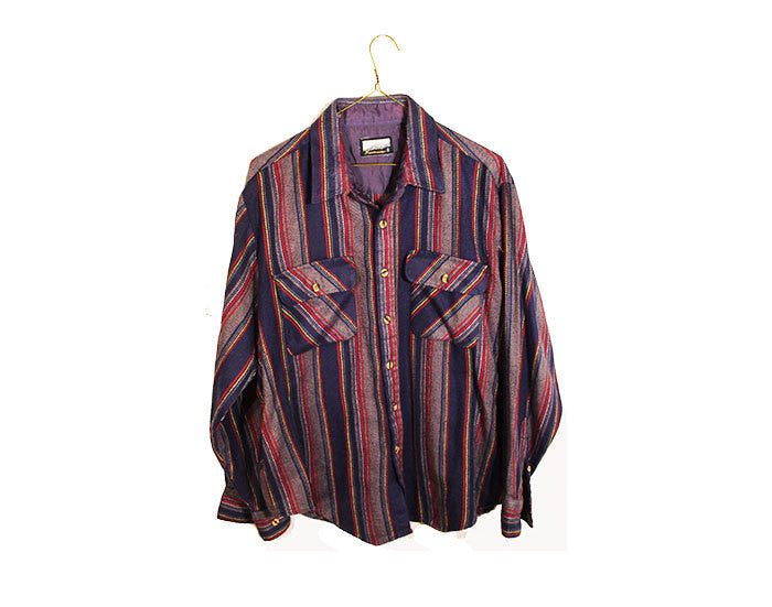 Mystery Vintage Western Flannel Shirt | TheBeardedBee