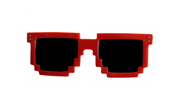 8 Bit Pixel Gamer Sunglasses Thebeardedbee