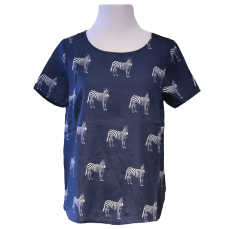 Zebra Stamped Blouse | TheBeardedBee