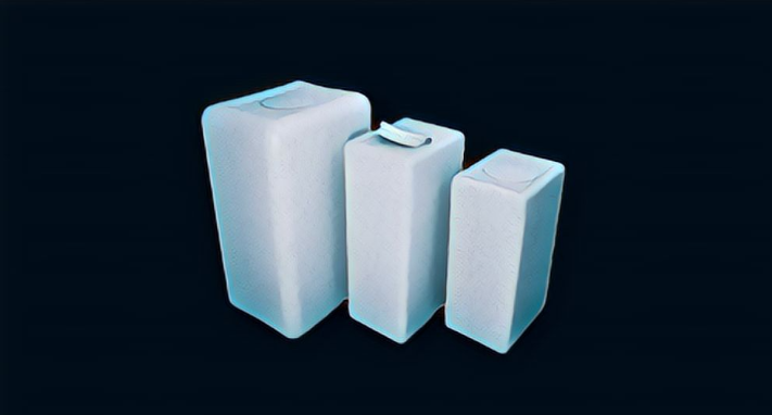 3 plastic cremation containers