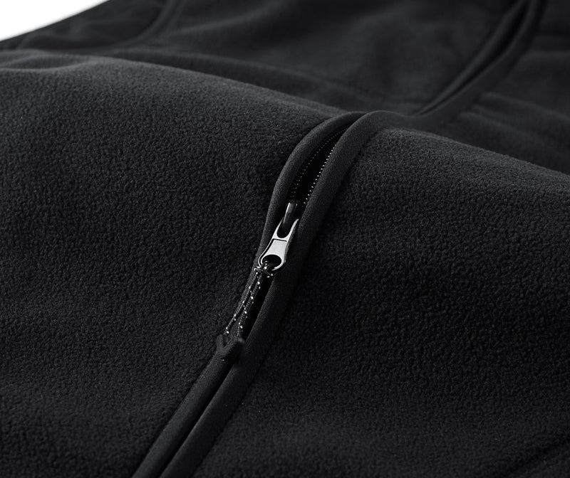 High-Quality Fleece Zipper Close-up