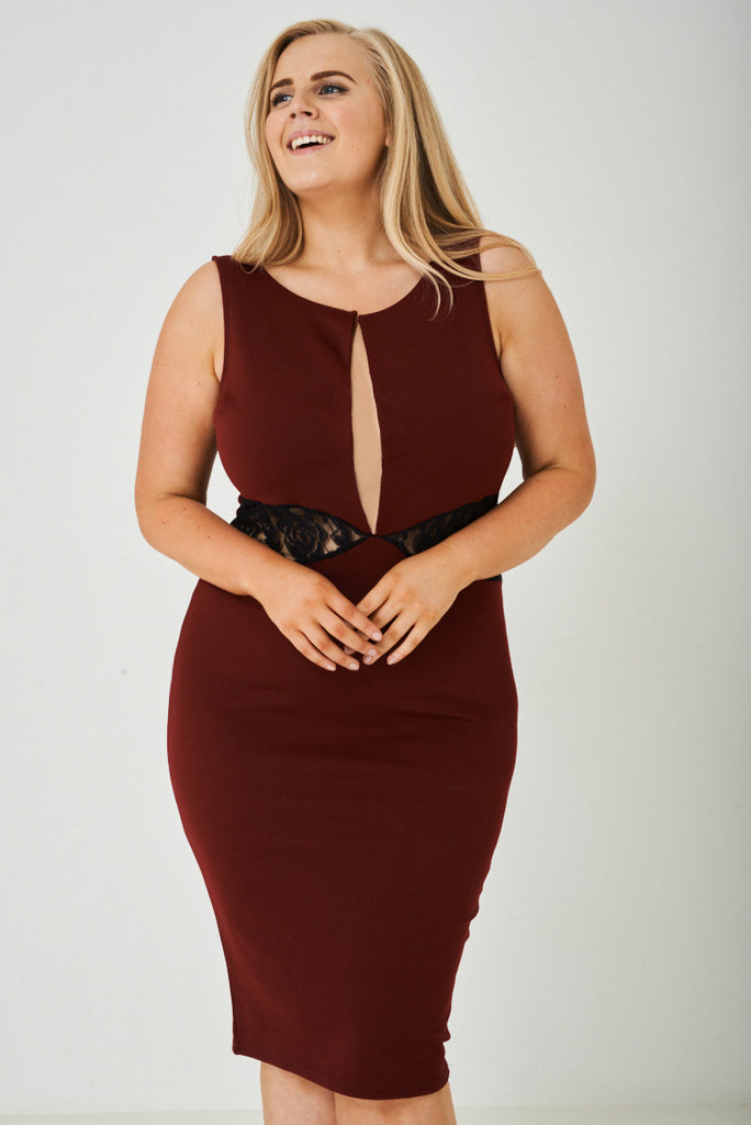 plunge dress plus size