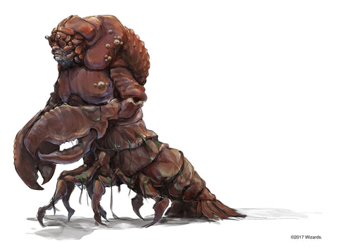 Un Aldani, étrange créature qui a la forme d'un homard humanoïde. Vit dans les rivières de Chult