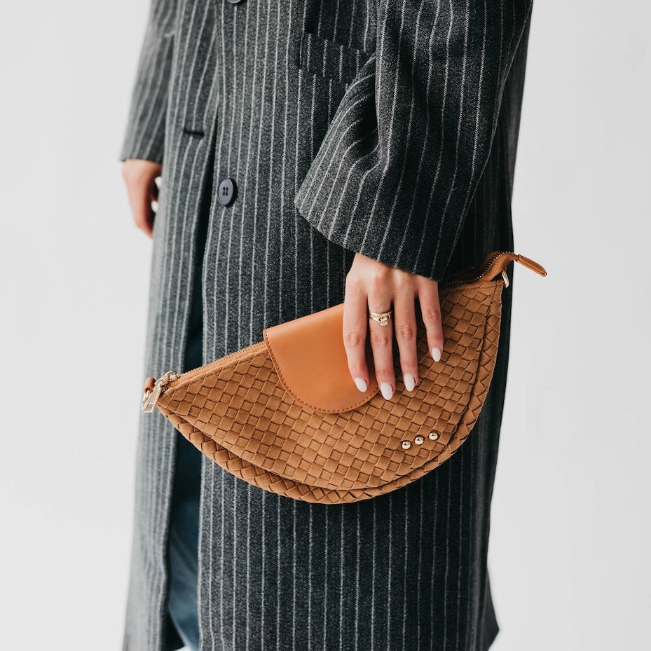 Selena Suede Flap Crossbody