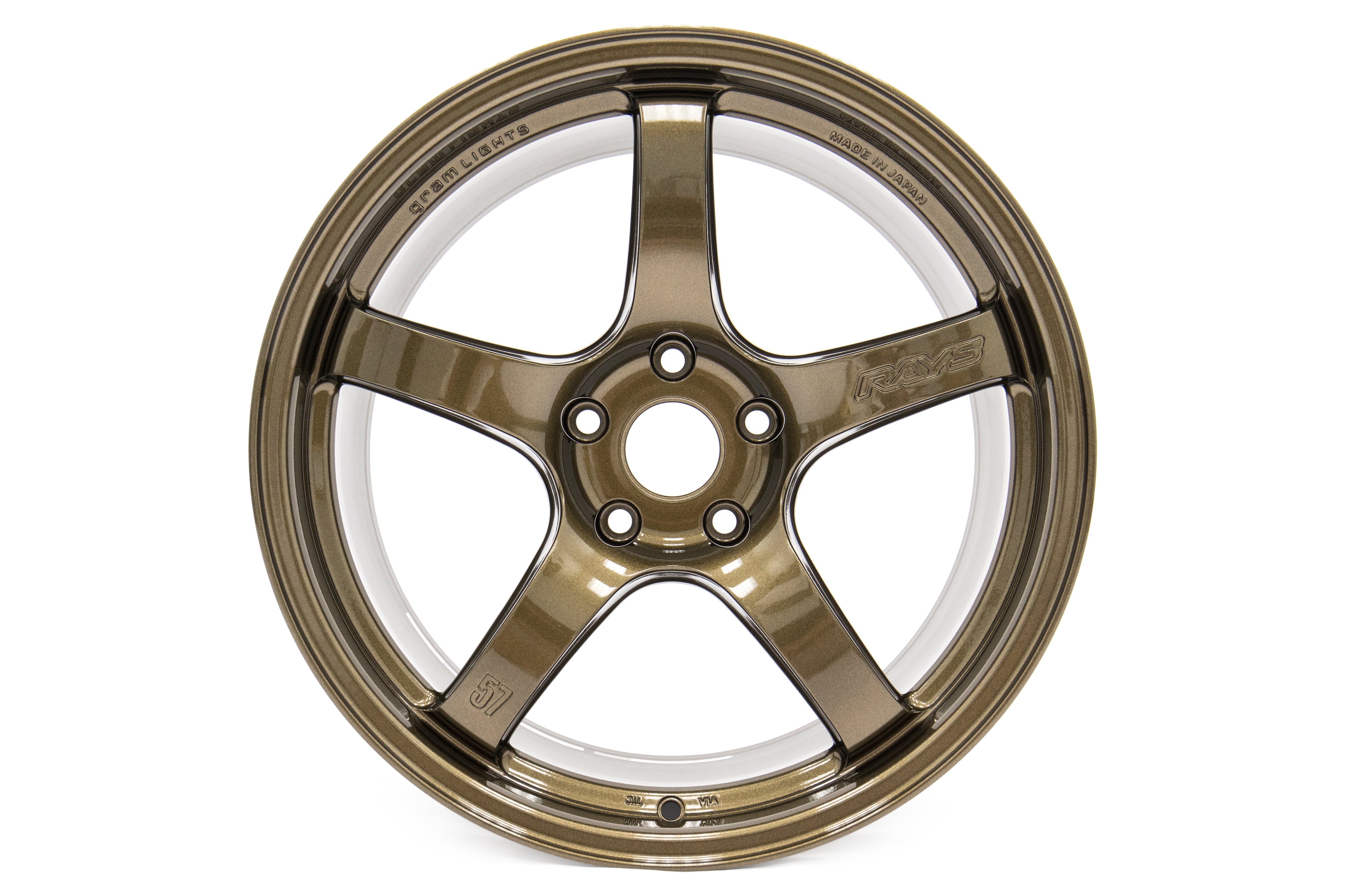 Rays Gram Lights 57CR Almite Gold 18x9.5 +38 5x114.3 (Single Wheel) -  2015-2024 Subaru WRX / 2015-2021 STI / 2019-2024 Forester