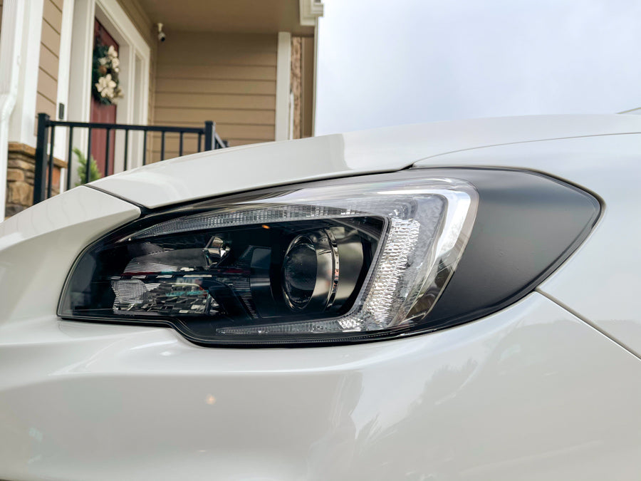 Smoked Bio-Hex Honeycomb Headlight overlays Tint Rainbow NeoChrome  (2015-2021 WRX/STI)