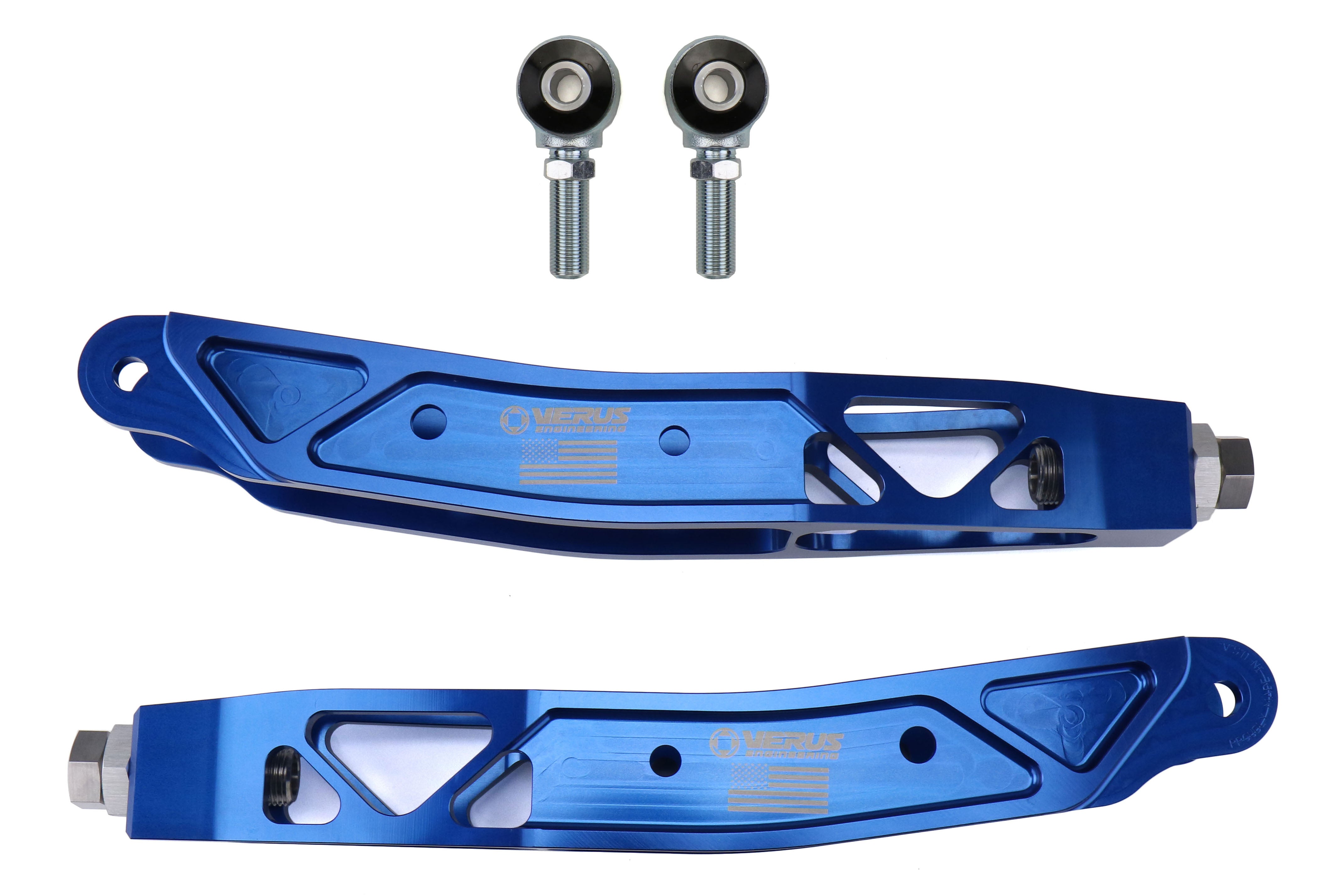 08-21 WRX / STI / 13-16 FRS / 13-24 BRZ / GR86 Verus Engineering  Lightweight 7000 Series Billet Aluminum Rear LCA Without Inboard Mount  Anodized Blue