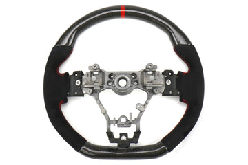 FactionFab Carbon and Suede Steering Wheel - 2015-2021 Subaru WRX / STI