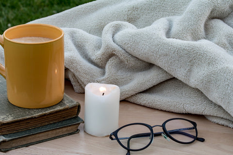 candle in outdoor picnic