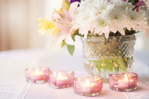 Flowers and Candles