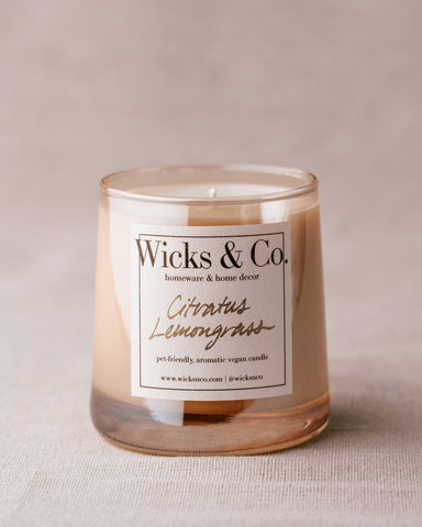 Citratus Lemongrass Organic Soy Wax Candle