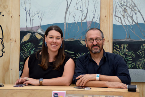 Farley Wright, Sarah Rothe and Dana Kinter paintings at WOMADelaide 2017