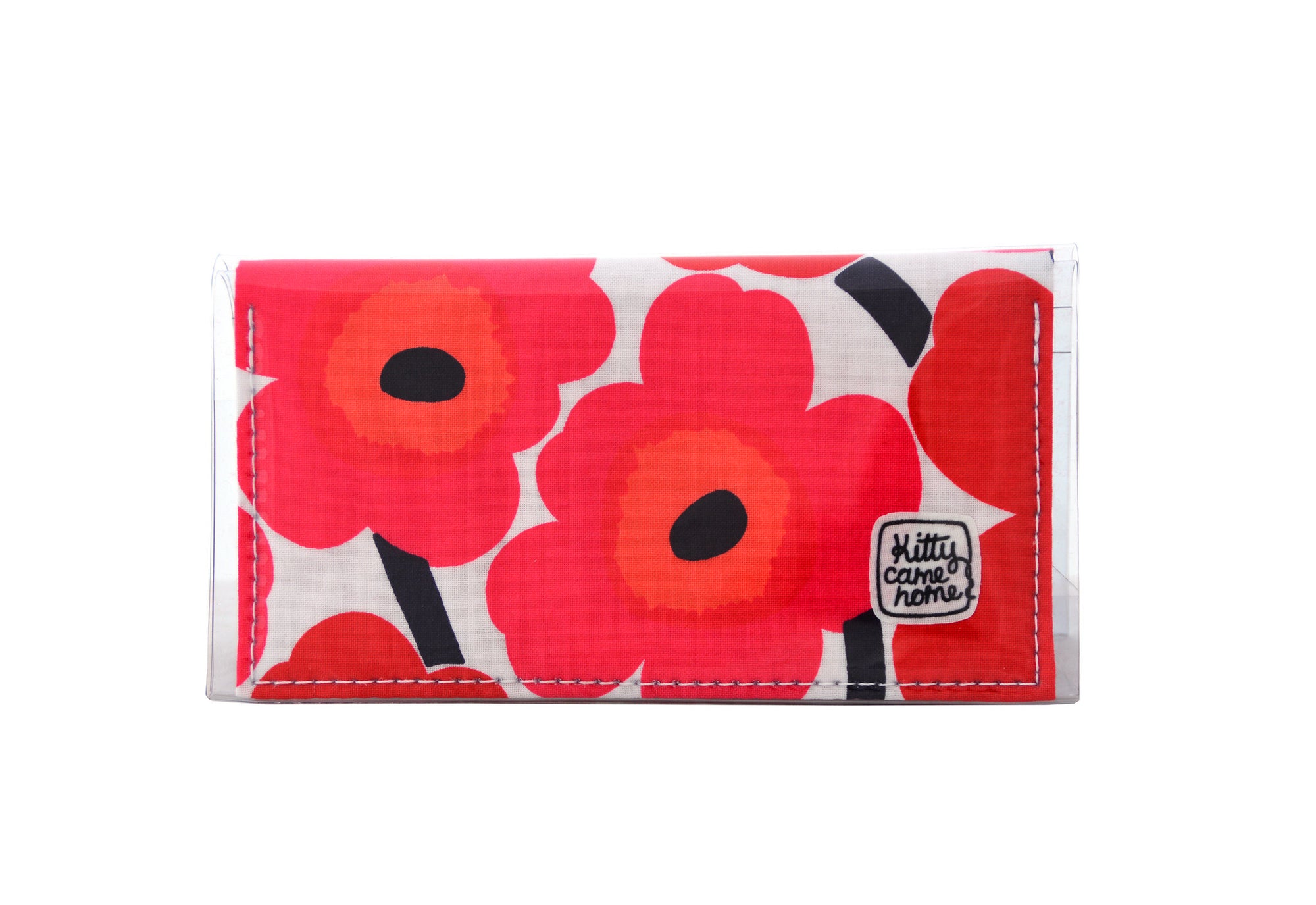 Bi-fold Mini - Marimekko - Pieni Unikko - Maija Isola - red - Kitty Came  Home