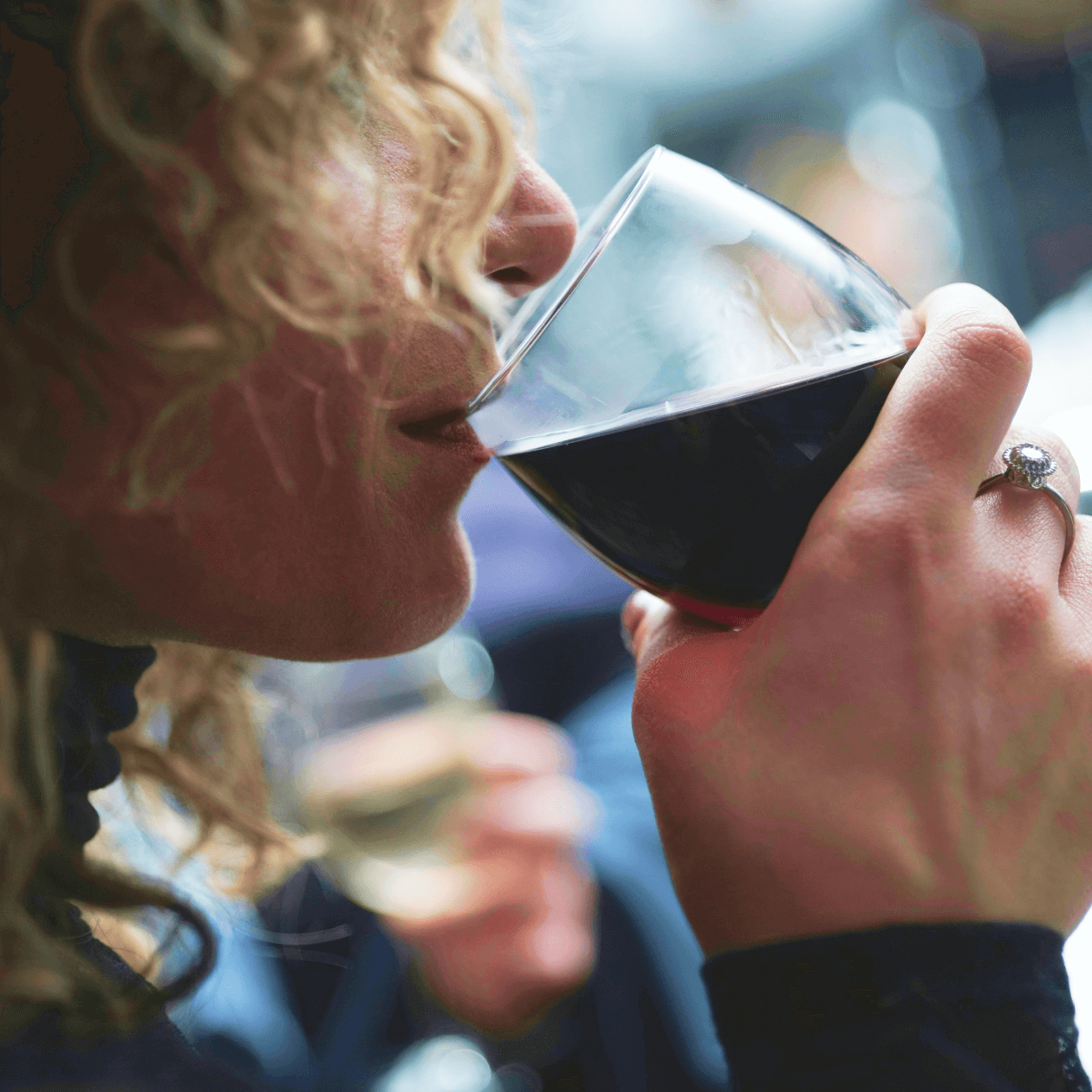 A Woman Drinking Red Wine | Macy's Wine Shop