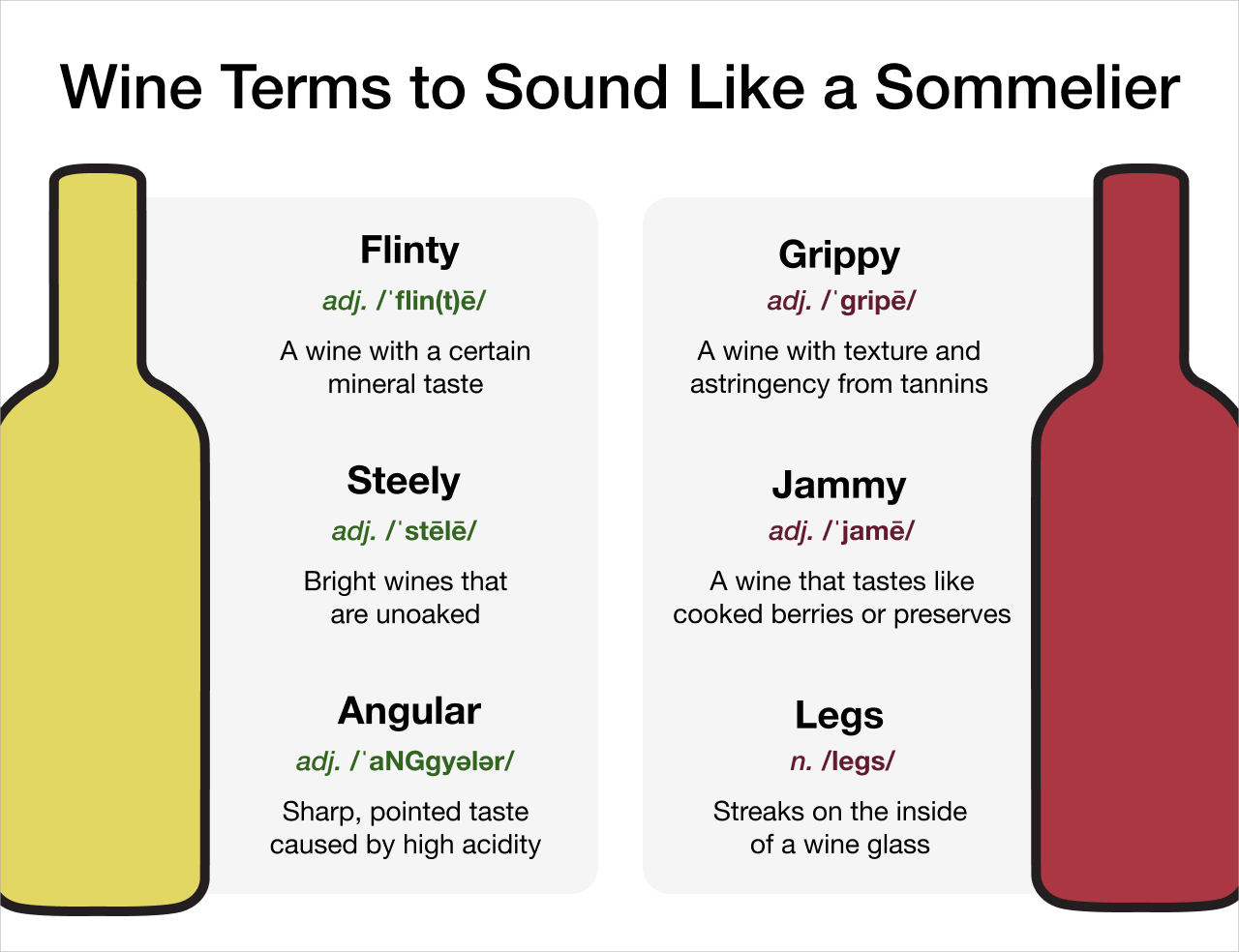 Wine Terms to Sound Like a Sommelier Infographic | Macy's Wine Shop
