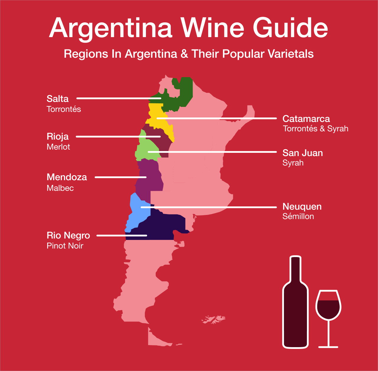 Map of Argentina's Wine Regions