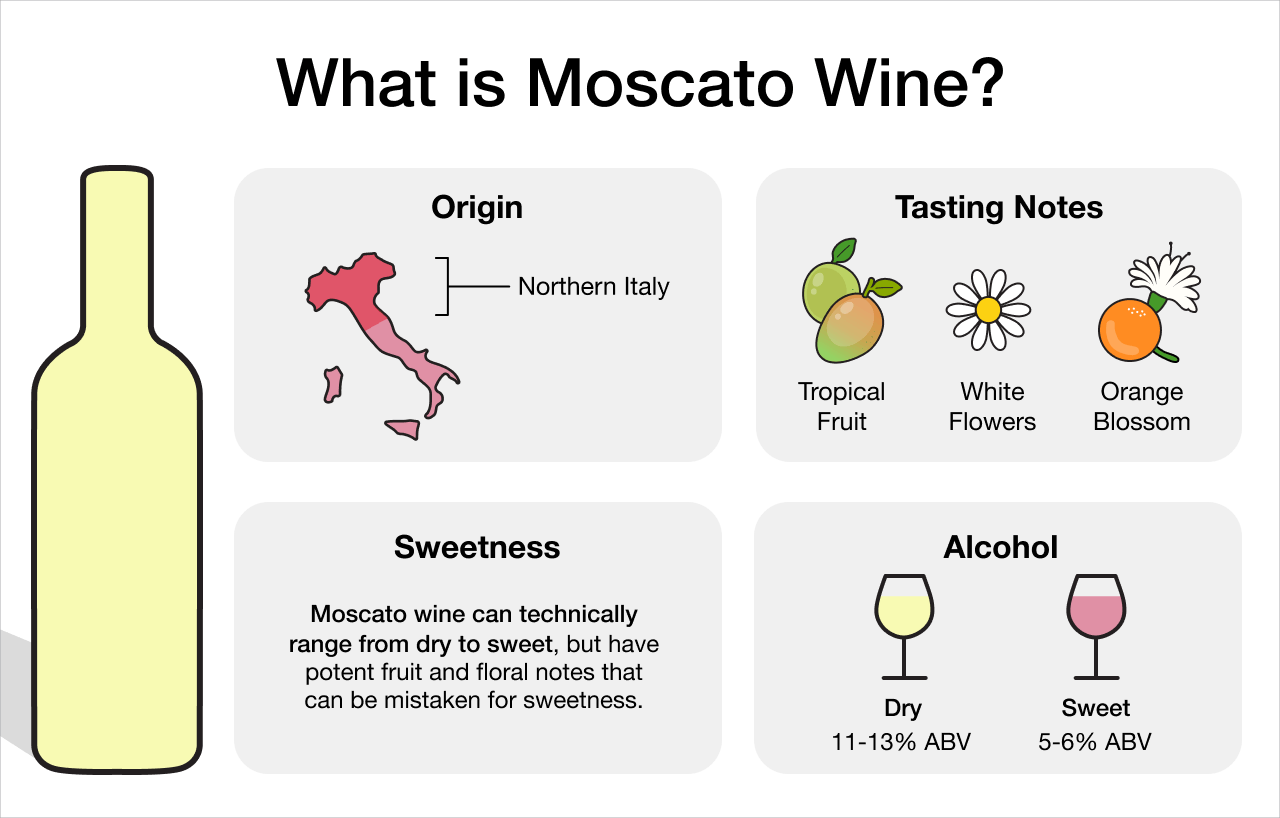 What is Moscato Wine? Infographic