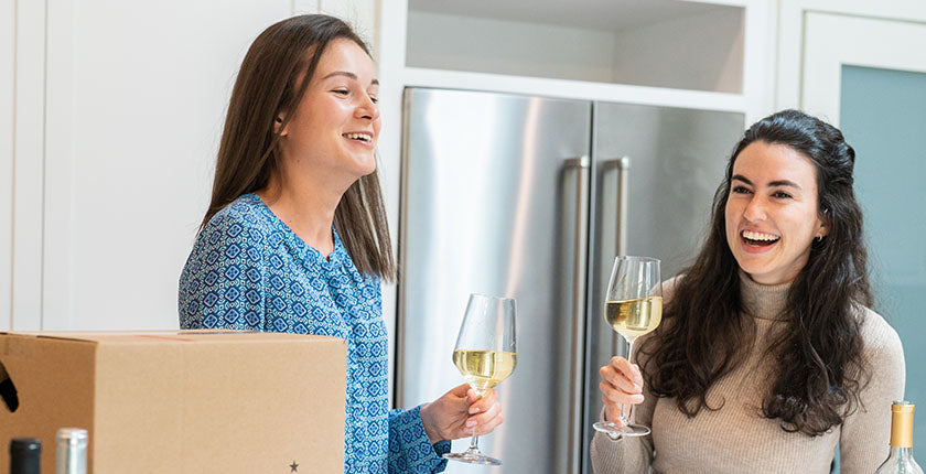 Two women drinking wine | Macy's Wine Shop