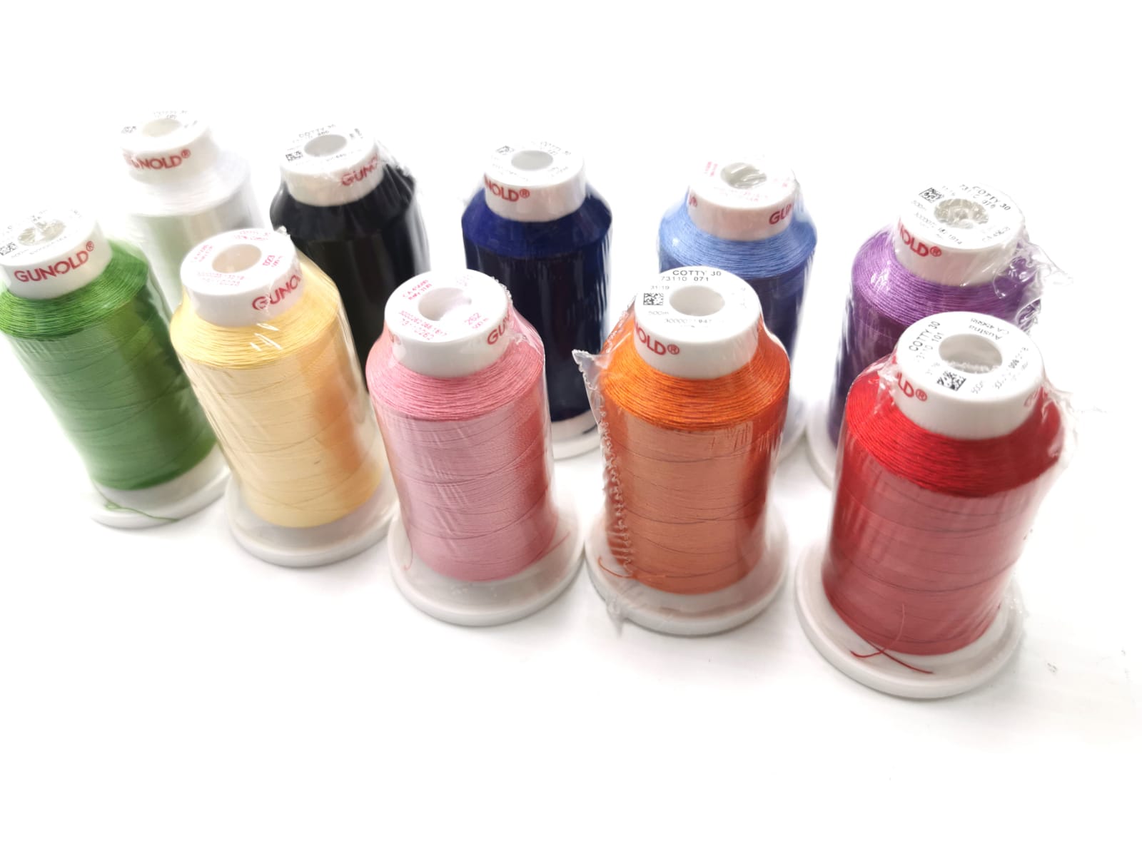 Gunold Cotty Threads Cotton 500m www.Sewing.sg colours