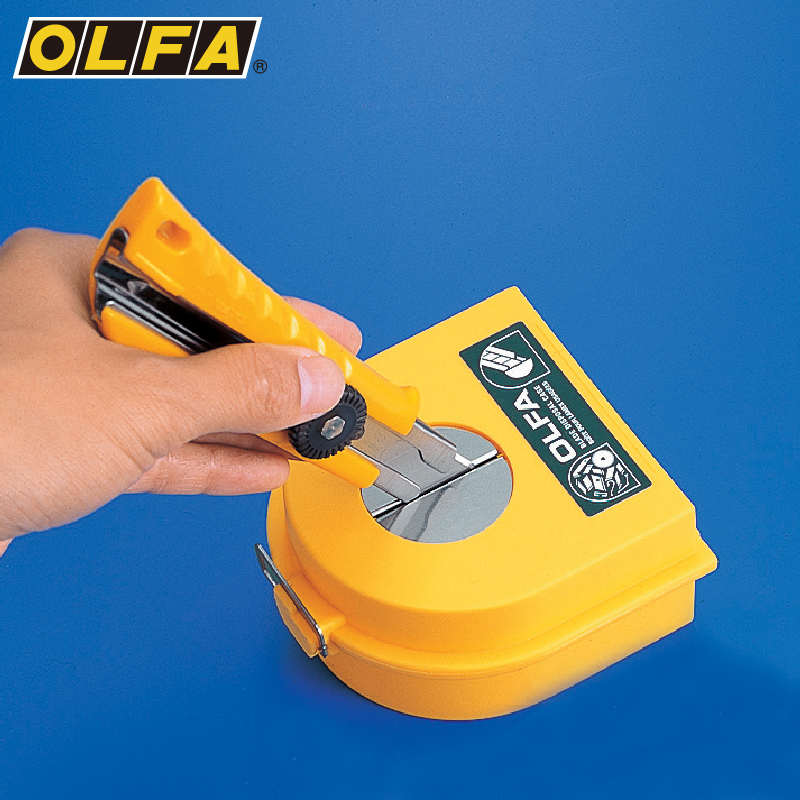 Olfa Blade Disposal Case Made In Japan 158K Green & SAFE www.Sewing.sg