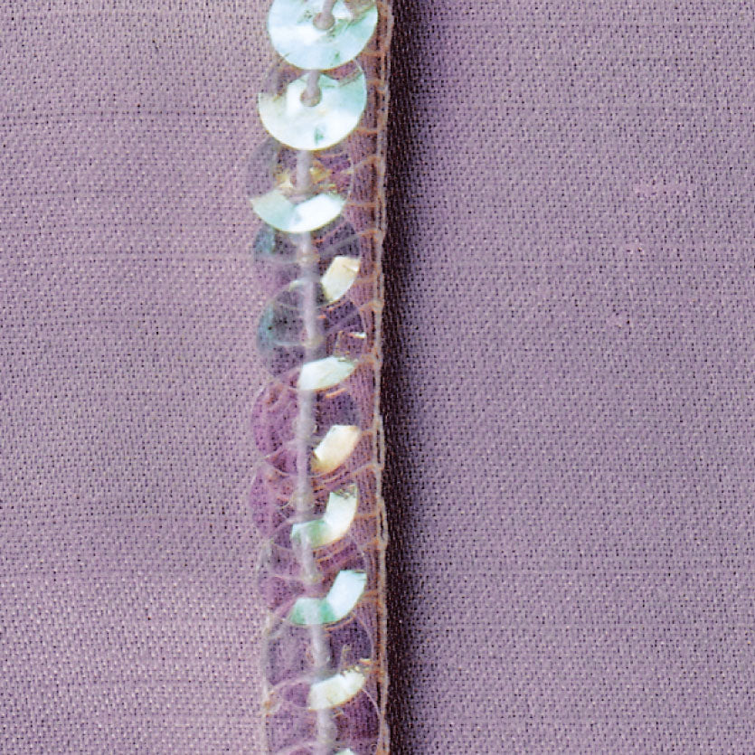 Pearl and Sequin Footer 