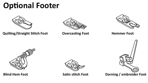 Singer 8280 optional footer