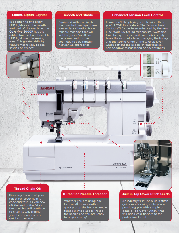 janome coverpro 3000cpx www.Sewing.sg