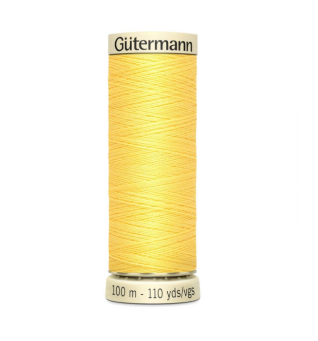Col. 852 Gutermann Sew All Thread 100m Premium Quality 100% - Yellow