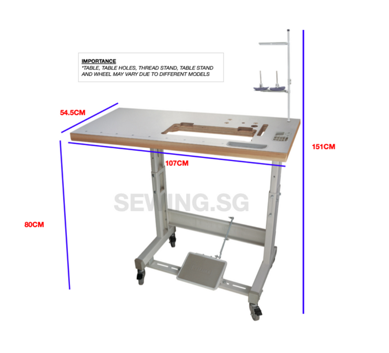 juki sewing machine with table