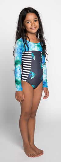 Missie Munster - Birdie Surfsuit - Blue Bird Dye