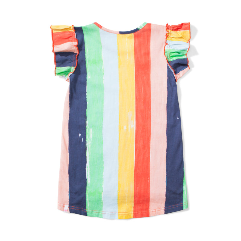 Missie Munster - Happy Dress - Rainbow Stripe summer girls fashion